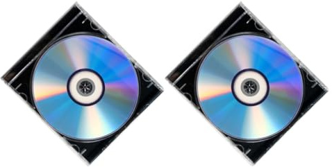 MAGICLULU 2 Juegos de Discos DVD-r Grabables para Grabación de Archivos de Audio y Llamadas de Alta Capacidad con Estuche de Plástico en Casa o Empresa