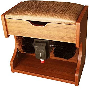 QHYXT Lucidascarpe, Lucidascarpe Automatica Lucidascarpe e Lucidascarpe con Scatola di Immagazzinaggio Macchina con Scatola di Immagazzinaggio Lucidascarpe Elettrico (B)