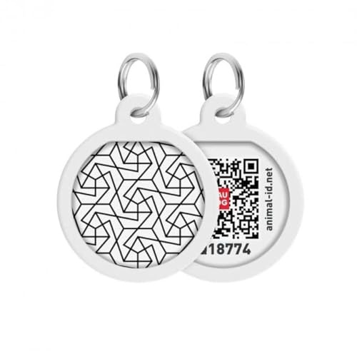 COFI 1453 Pet ID etikett för hund katt med QR Passport Global söksystem för förlorade husdjur digitalt ID hund dag vattenlelies