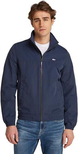 Tommy Jeans Herren Jacke Essential Casual Bomber Übergangsjacke, Blau (Dark Night Navy), XXL
