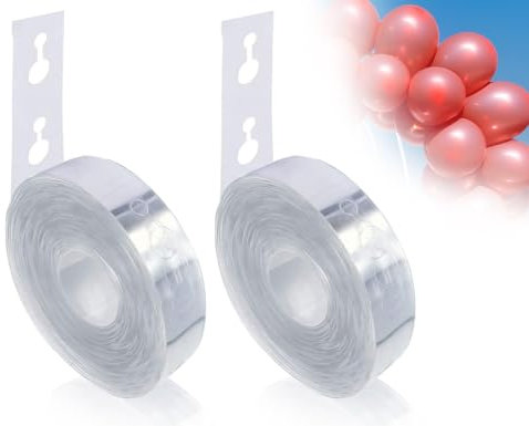 KAPSING 2 rotoli da 5 m di strisce ghirlanda di palloncini, strisce ghirlanda di palloncini, supporto per palloncini, strisce di nastri per palloncini, accessori per matrimoni, festival, feste