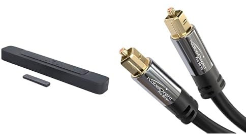 JBL Bar 2.0 All-In-One MK2 – Kompakte 2.0-Kanal-Soundbar für Heimkino Sound-System & KabelDirekt – TOSLINK-Kabel, optisches Audiokabel – 1 m kurz
