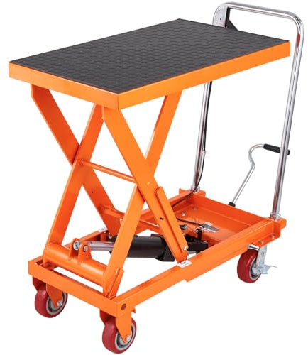 VEVOR Tavolo elevatore idraulico a forbice Capacità di carico 500 kg Carrello tavolo elevatore 285-900 mm Campo di sollevamento Tavolo elevatore officina 815 x 505 mm Carrello elevatore a forbice