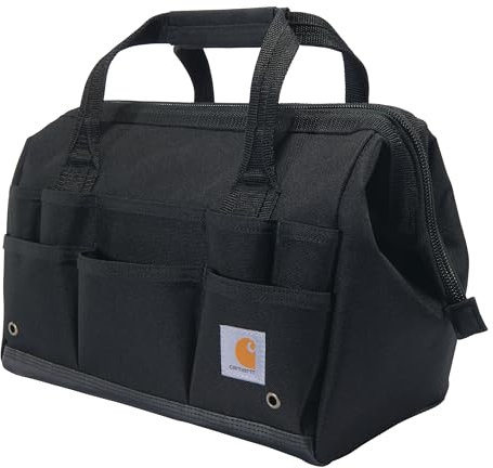 Carhartt Onsite Werkzeugtasche, langlebig, wasserabweisend, Werkzeugaufbewahrungstasche, schwer, 35,6 cm, 26 Taschen, Schwarz