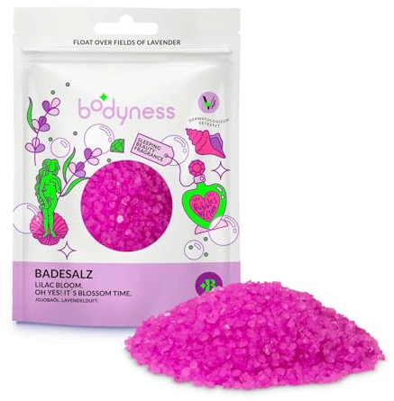 BODYNESS Bath Salts - Sali da bagno da 160 g, in 3 diversi colori e profumi, per il bagno di relax