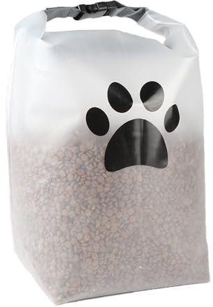 Ctomche Dog Food Travel Bag,Pet Food Container With Hook and Loop Fastener, Hiking Essential Small Portable Dog Treat Container for Camping, Home, and Everyday Use