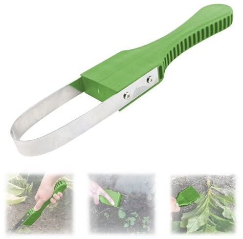 KASESSS Weeder de Mano de Jardín, Extractor Malas Hierbas, Herramientas Jardineria, Desherbador Manual de Acero Inoxidable, Quitar Malas Hierbas con Mango para Desherbar y Aflojar la Tierra, Verde