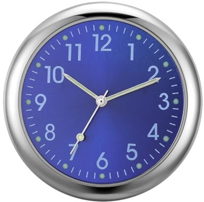 Reloj para salpicadero de coche - Reloj de cuarzo para motocicleta, reloj analógico luminoso | Reloj de cuarzo brillante para vehículos, reloj de tablero de repuesto para automóvil, reloj de montaje a