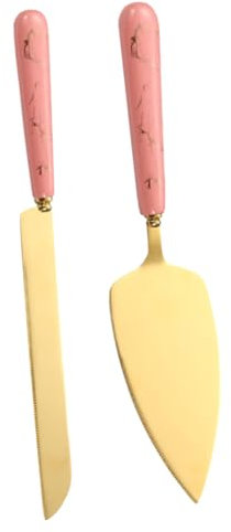 FUNOMOCYA Set Per Tagliare La Torta Coltello Per Formaggio Paletta Per Torta E Spatola Elegante Manico in Ceramica