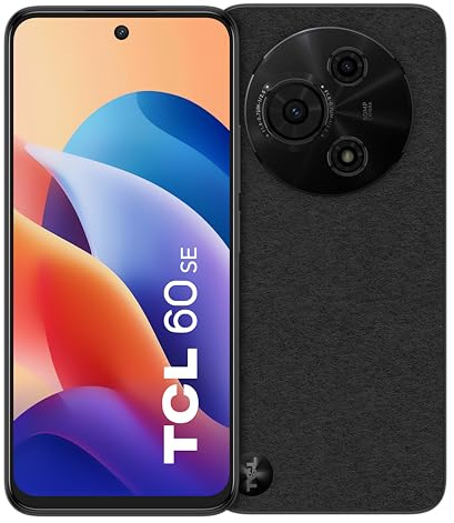 TCL 60 SE Cell Phone, 6.7 HD+ Display, 8+512GB Unlocked Smartphone, 50MP Dual Camera, 5000mAh Large Battery,Android 15 Mobile Phone, Dual Speakers, Obsidian Black