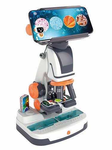 Galileo Lab Il mio microscopio digitale - 2 in 1 microscopio digitale e analogico con fotocamera WiFi, app e accessori - Per bambini dagli 8 anni - 59463 di Clementoni