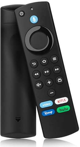 Replacement Voice Remote Control Compatible with Fire Smart TV Stick(2nd Gen/3rd Gen), Smart TV Stick(Lite/4K/4K Max/Cube/HD), Smart TVs 3rd Gen N0t for Samsung/ROKU-TVs Black