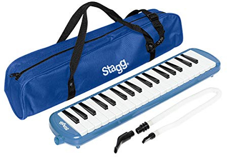 Stagg MELOSTA37 BK Black Plastic Melodica With 37 Keys And Black Bag