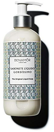 Benamôr - Gordíssimo Liquid Hand Soap with Argan Oil, Aloe Vera and Shea Butter - Nourishing Hand Wash - Delicate Fragrance, Paraben free, Vegan - 300 ml Pump Bottle