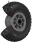 TRUTZHOLM Sackkarrenrad 260x85mm Vollgummi 3.00-4 PU Ersatzrad für Sackkarre mit Kunststofffelge (Grau, zentrierte 75 mm Nabe)