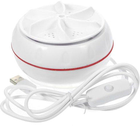 DOITOOL Mini Portable Washing Machine, Small Washer, Small Portable Washing Machine, Smart Washer Abs White Mini Washers, Clothes Washer, Socks Washing Machine Underwear The Lazy