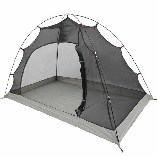 vidaXL Tenda Antizanzare da Esterno Grigia e Nera 236 x 150 x 136 cm. Struttura da Campeggio Robusta e Resistente al Vento con Chiusura a Zip. Rifugio Portatile e Traspirante per Protezione dagli in