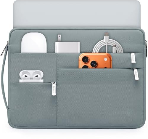 HYZUO 13,3-14 Pulgadas Funda para Portátil para MacBook Pro, Azul Ceniza | para MacBook Pro 14 M5-M1 Pro/Max A3426 A3427 2026-2021,MacBook Air/Pro 13,3,Funda para 13,3 13,5 13,8 Surface HP Dell Lenovo