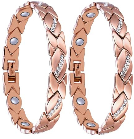 Armband plånbok 2-delat rött koppararmband med stark trädmagnet hälsoarmband armbandsur katt