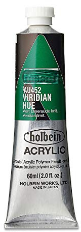 Holbein : Heavy Body : Acrylic Paint : 60ml : Viridian Hue