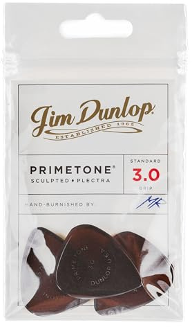 Jim Dunlop Primetone® Standard Grip Pick 3.0MM - 3 Pack