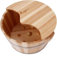 Solid Wood Foot Tub for Soaking Feet - Foot Spa Massage Pedicure Bucket for Home - Pedicure Bowl Foot Bath Barrel (15.3x6.3inch,1Pcs)