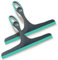 Essentiality 2-Pack Multipurpose Window Squeegee - Turquoise/Grey Durable Shower Squeegees For Mirrors & Tiles - Window Cleaner For Cars, Bathroom & Kitchen