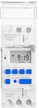 DEBLAN Interruttore orario astronomico ad Ampia Tensione 85-265VAC for Il calcolo Automatico del'alba e del Tramonto in latitudine e longitudine (Color : 16A Load)