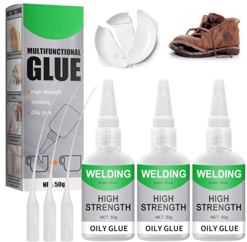 Schuhkleber Extra Stark Wasserfest, Mächtiger Universalkleber, Universal Wasserdichter Superkleber, Welding Super Glue, Multifungctional Glue, MäChtiger Universalkleber (3 Stück)