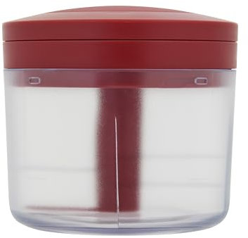 KitchenAid Manual Food Chopper, Multi-Use Food Processor, Pull Cord and Non-Slip Base for Easy Chopping, Empire Red