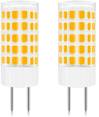 LIENNGKE GY6.35 LED 12V Lampe Ersetzt 40W 50W Halogenlampe Niedervoltlampe 12V Warmweiß 3000K 500lm 4W Bi-Pin Leuchtmitteln 2er Pack [MEHRWEG]