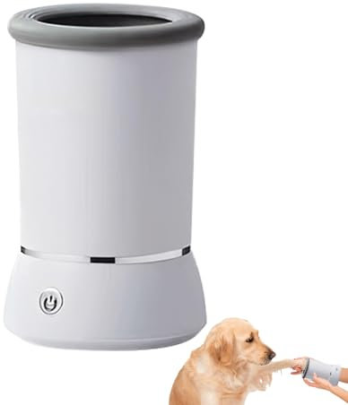 Automatischer Hundepfotenreiniger, wiederaufladbarer USB-Hundepfotenreiniger, 360°-Rundum-Hundekatzen-Fußreiniger, Mehrzweck-Haustierpfotenreiniger, Hundefußreinigungsmaschine zum Entfernen