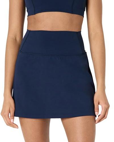 Amazon Essentials Jupe de Tennis Active FormFlex Ultra Douce avec Short Intégré et Poches Femme, Bleu Marine, XL