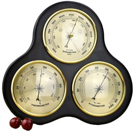 SFQEVHRZ Barómetros， Estación meteorológica analógica, termómetro barómetro higrómetro, barómetro 3 en 1