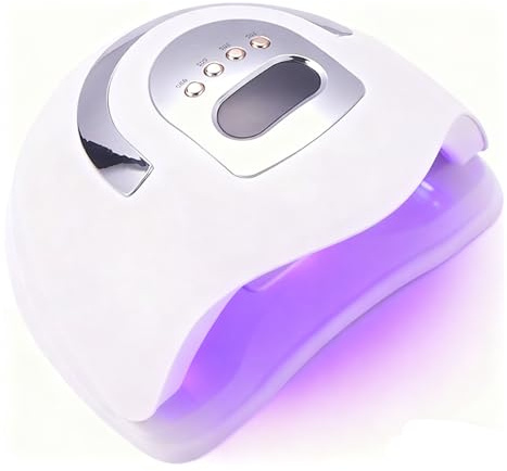 380W UV Lampe Nägel, 4 Timern LCD Display, UV Lampe Gelnägel, 81 Lampenperlen, Auto-Sensor Schnell Nageltrockner Geeignet, für alle Nagellampe für Maniküre Haus und Salon