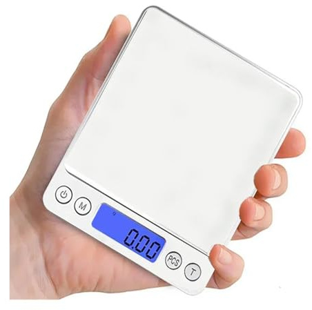 Básculas de cocina, Báscula Digital Electrónica De Precisión 0,01 G, Pantalla LCD, For Pesar Joyas, Gramos, Inteligente, Bolsillo, For Café Y Cocina,para oficina escuela hogar(3kg-0.1g)