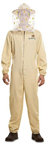 EUROCARNAVALES Costume da Apicoltore Maestro Matthias Beige-Colore Generale Professione di Apicoltore Carnevale (S)