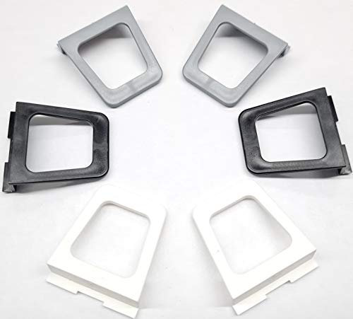 FlyEx 2 maniglie per zanzariera, maniglia per zanzariera, protezione dagli insetti, accessori per finestre, porte, telaio di tensione (nero, 2 maniglie a listello) (nero, 2 maniglie a listello)