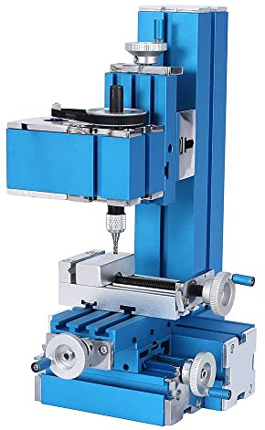 Universal Mini Metal Milling Machine Motorized Metalworking DIY Tool Benchtop Woodworking for Hobby Science Education Modelmaking W10004M AC100V~240V (24W Milling)