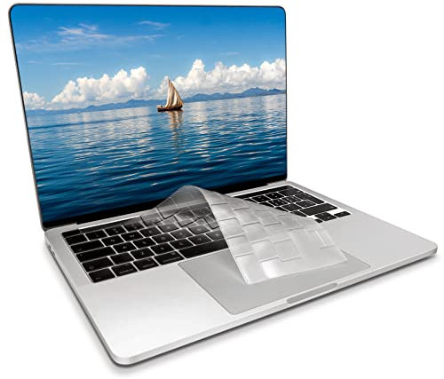 ZYB Ultra Dünn TPU Tastaturschutz for MacBook Pro 13, Hohe Transparenz MacBook Pro Tastaturschutz für 2022 2020 MacBook Pro 13 M2 M1 A2338 A2289 A2251 y Mac Pro 16 A2141, QWERTZ EU-Layout, Klar
