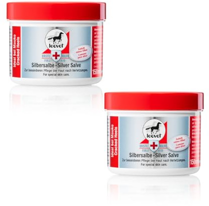 Leovet Primeros Auxilios Pomada de Plata | Paquete Doble | 2 x 150 ml | Puede contribuir al Cuidado Especial de la Piel después de Lesiones | Puede ser de Apoyo en Casos de Dermatitis