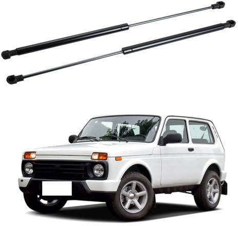 CoRser 2PCS Auto Kofferraum Gasfeder, Für Lada NIVA 1976-2016 Heckklappe Gas Spring Stoßdämpfer Stützstangen Ersatz Tuning Anbauteile