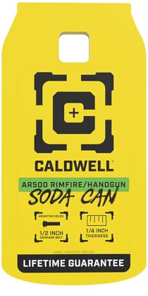 Caldwell AR500 1/4 Rimfire/Handgun Steel Target with Durable Steel Construction for Target Practice, Shooting, Shooting Sports