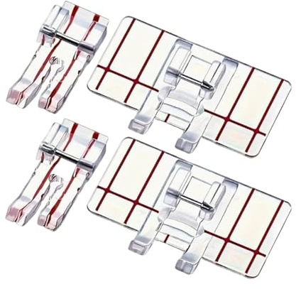 4 st/set symaskin pressarfot multifunktionella sömnadsfötter raka sömmar fot för symaskiner
