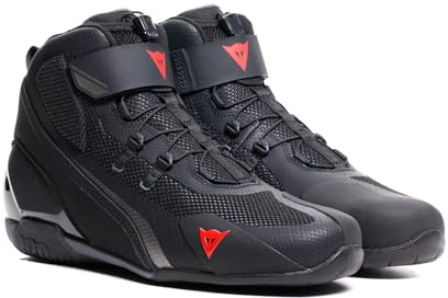 Dainese - Herian Air Shoes, Scarpe da Moto Ventilate, Uomo, Nero/Antracite, 43