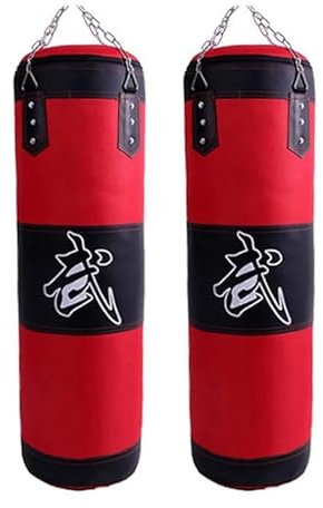 Boxningsväska 120 cm robust boxningssäck för hemmagym 100 cm krok hängande boxningssäck sandsäck 80 cm tom sandsäck boxningssäckar (150 cm tom)