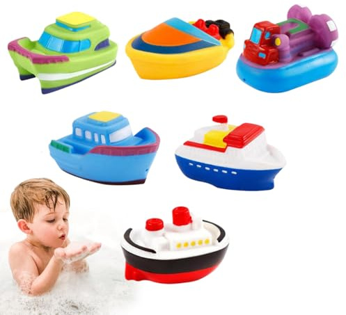 Juguetes de baño en - juguete de agua de 6 piezas para entretenimiento de baño | Juguetes para niños interactivos para el aprendizaje temprano | Niños de para la va