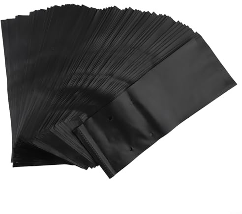 100 sacchetti per la coltivazione di piante per vivaio e vasi di plastica sicuri per piantare fiori (20 x 30 cm)