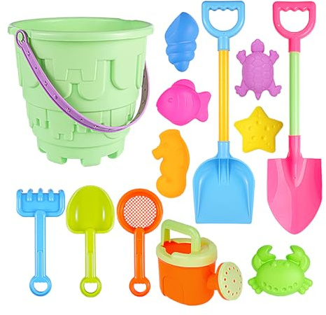 Set Di Giocattoli Da Spiaggia,Gioco Interattivo Pratico - Pala Da Sabbia Giocattolo - Per Bambine E Bambini Oltre 3 Anni, Ideale Per Estate, Compleanno E Inizio Scuola