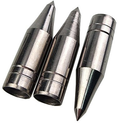 ZSHJG Ziel-Jagdspitzen 8mm Feld-Pfeil Tipps Point Target Practice Pfeilspitze für traditionelle Bogen aus Holz und Bambus Pfeil (12 Stück)